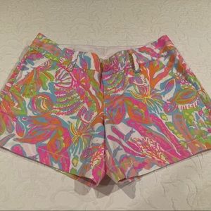 EUC Lily Pulitzer Callahan Shorts in Scuba to Cuba